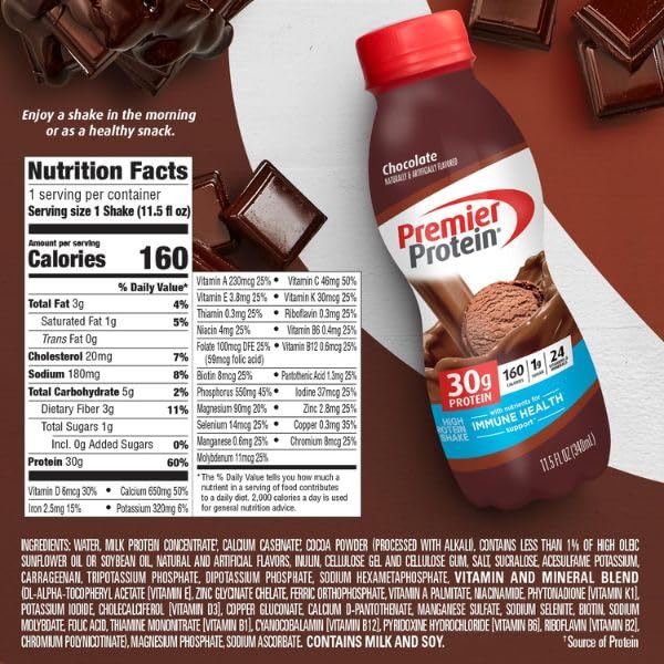 Premier Protein Shake 12 Pack - 30g Protein